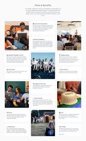 Perks Benefits Grid For Team Page Design Inspiration Team Page Web Design Inspiration Website Design Inspiration