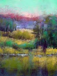Fields Of Gold By Anne Kindl Cityscape Art Pastel Landscape Pastel Artwork