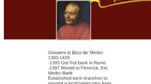While other members of the medici family, such as chiaris. Giovanni Di Bicci De 039 Medici By Jedidiah Wildman