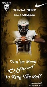 For anybody who is considering becoming a member of valparaiso university football program they are the individuals you'll want to contact. Dominic Grguric On Twitter After A Great Phone Call With Coachbdunn I Am Beyond Excited And Blessed To Say That I Have Received My First Division 1 Offer To Play Football