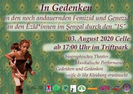 Instantly obtain latest current affairs with all essential info, be the first to know all the today current affairs 03 august 2020 top news, major issues, current news, important events in national current. Gedenken An Feminizid Und Genozid An Den Ezid Innen Im Shengal Celler Presse Was Celle Bewegt