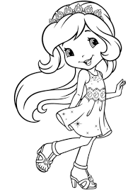 Download gambar sketsa frozen mewarnai free printable my little. Mewarnai Strawberry Shortcake Pewarna B