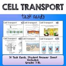 Cell Transport Task Cards Cell Transport Task Cards Biology Task Cards
