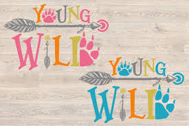 Download Young Wild Svg Bear Paw Arrow Stay One Birthday Baby Onesie 1536s By Hamhamart Thehungryjpeg Com