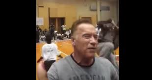Olympia, conan, terminator, and governor of california. Video Arnold Schwarzenegger Attacked At Sandton Event Enca