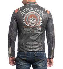 Speed Shop Mens Leather Jacket Biker Leather Jacket Men Mens Leather Clothing