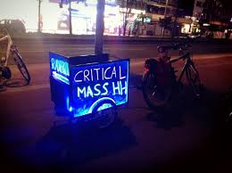 Sammeln, dokumentieren und weiterleiten von informationen. Critical Mass Hamburg Wattrad Emobility Aus Dem Norden