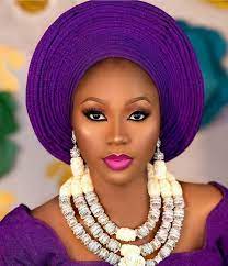 Plain Autogele Ready To Wear Gele African Hair Wrap Box Braids Hairstyles African Head Dress