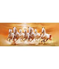 60 top white horse pictures photos and images getty images. Art Factory Vastu 7 Horse Canvas Painting Small Buy Art Factory Vastu 7 Horse Canvas Painting Small At Best Price In India On Snapdeal