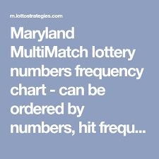 maryland multimatch lottery numbers frequency chart can be