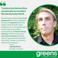Proud to have earned this endorsement from Burnaby City Councilor Joe  Keithley