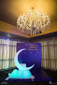 Stars And Moon Birthday Party Kara S Party Ideas Star Birthday Party Twinkle Twinkle Baby Shower Moon Baby Shower