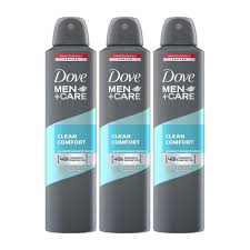 Buy Dove Men Care Clean Comfort Dry Spray Antiperspirant Deodorant, 250 Ml  (Pack Of 3) Online at Best Prices in India - JioMart.