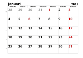 Kalendrar som ska skrivas ut. 2021 Arkiv Blankettbanken