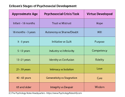 erik eriksons stages of psychosocial development the