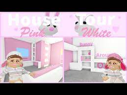 House Tour Pink White Bunny House Adopt Me Roblox Youtube Bunny House Cute Room Ideas My Home Design