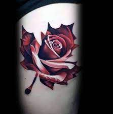 Rose tattoo in black and grey source: Top 81 Best Rose Tattoos For Men 2021 Inspiration Guide
