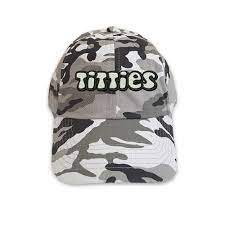 Amazon.com: Titties Embroidered Hat (Grey Camo) : Handmade Products