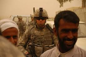 Pfc. Stephen Miller, a Batesville, Ark. native, observes