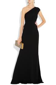 Black One Shoulder Crepe Gown Ralph Lauren Collection Fashion Evening Gowns Gorgeous Gowns