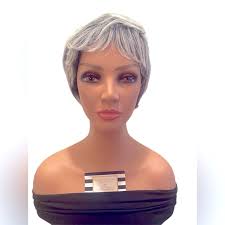 Synthetic Pixie Cut Salt & Pepper Wig