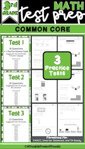 3rd Grade Common Core Math Test Prep This Test Prep Is To Get Your Students Ready For A Tn Ready Or Other Parcc Style Math Test Prep Math Test Common Core Math