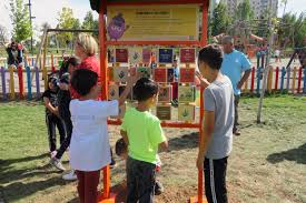 right boxes educating children about their universal rights