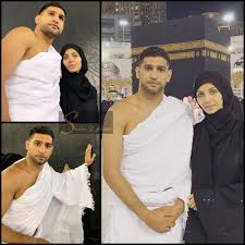Boxer Amir Khan Performed Umrah With His Wife Faryal Makhdoom Faryal Makhdoom Boxer Performance