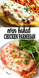Oven Baked Chicken Parmesan Recipe Chicken Parmesan Recipes Recipes Quick Dinner Recipes