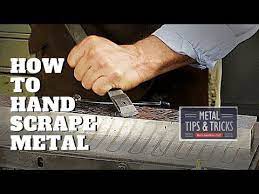 How To Hand Scrape Metal For Flatness Youtube Metal Bending Tools Machine Shop Projects Scrapes