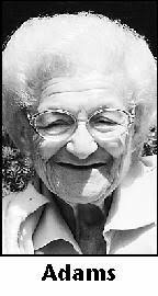 NANCY ADAMS Obituary (2011)
