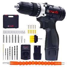 Lithium ion battery holds charge up to 18 months. Cordless Drill With 2 Batteries Goxawee Electric Screw Driver Set 100pcs Max Torque 30nm 2 Speed 10mm Automatic Chuck For Home Improvement Diy Project Buy Online In Honduras At Honduras Desertcart Com Productid