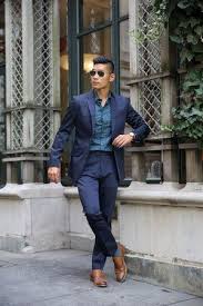 Navy Slim Perry Ellis Suit Turquoise Blue Printed Perry Ellis Shirt Mens Street Style Style Mens Fashion Inspiration