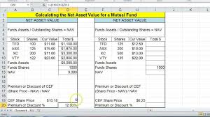 The formula for 1st trim correction is. Calculating Mutual Fund Net Asset Value Youtube