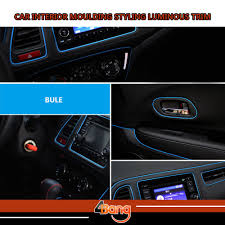 20m Car Styling Interior Grille Vent Rim Moulding Decoration Diy Eye Catching Trim Strip Luminous Fluorescent Interior Accessories Truck Interior Car Interior