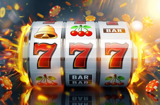 Slot machine jackpot 777 43993547 Stock Photo at Vecteezy