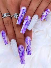If you're looking to try acrylic nails, we've got you. 50 Baddie Nails Acrylic Designs Ideas In 2021 Purple Nails Long Acrylic Nail Designs Purple Nail Designs