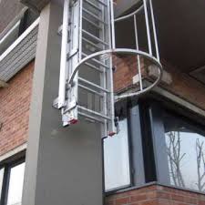 The window is high so something is needed to reach it. Ladders For Fire Escape Access Maintenance Jomy