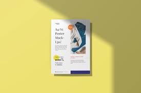 Download Free A4 Poster Mockup Creativetacos