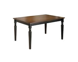 The farmhouse table is more in style than ever and doesn't this rectangular dining room table bring it back in brilliant fashion. Signature Design By Ashley Owingsville Rectangular Dining Room Table Casual Style Black Brown Walmart Com Walmart Com