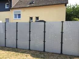 Jetzt den passenden zaun für deinen garten oder dein grundstück finden. Sichtschutz Zaun Windschutz Aluminium Lochblech Garten Ebay