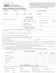 We're hiring associates in all roles to better serve our we have shortened the application process by streamlining our questions on the online application. Stop And Shop Job Application Form Pdf Job Retro