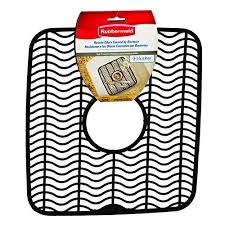 Preserve your kitchen with beautiful new kitchen sink mats and drying mats from kmart. Rubbermaid Antimicrobial Sink Protector Mat Black Waves Small Fg129506bla 2pack Sink Protector Rubbermaid Sink