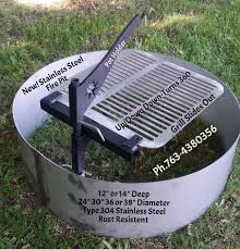 32.3 x 11.4 x 16 inch/82 x 29 x 41 cm ( l x w x h ) gross weight: 36 Diameter X 14 Deepsteel Metal Fire Pit Ring Liner Insert Only