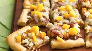 Mango Prosciutto And Goat Cheese Appetizer Pizza Recipe Appetizer Recipes Goat Cheese Appetizer Cheese Appetizers