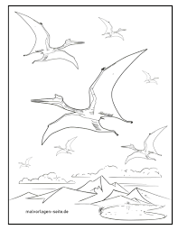 Dass es auch fliegende dinosaurier gab, die meist fische gefressen haben, weißt du bestimmt schon. Malvorlage Flugsaurier Dinosaurier Kostenlose Ausmalbilder