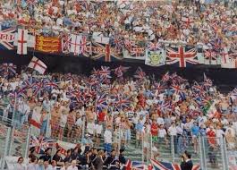 .a beautiful england football fan, ideal for birthday cards, scrapbooking, football flags and more. England Football Fans On Twitter England Fans In Turin At Italia 90 Englandaway