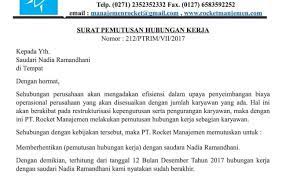 Apa pun penyebab berakhirnya hubungan kerja antara perusahaan dan karyawannya disebut dengan phk. Contoh Surat Pemecatan Karyawan Karena Mencuri Kumpulan Contoh Surat Cute766