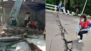 A magnitude 6.7 earthquake struck deep in luzon, the main island of the philippines, and a few minutes later a magnitude 5.8 earthquake struck the same area. Strong Earthquake In Philippines Kills 1 Damages Coronavirus Quarantine Center Roads Fox News