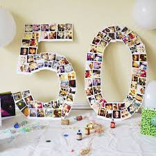 Giant Personalised Photo Number Decorations 50th Birthday Decorations Surprise 50th Birthday Party 50th Birthday